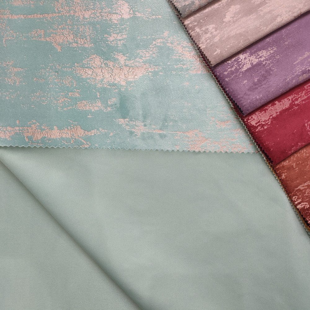 240gsm Prilagođeno jeftino ljepilo za prešanje pamuka Holland Velvet zavjesa 